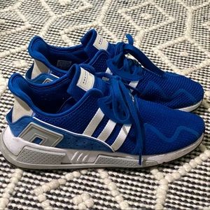 Men’s royal blue and white adidas sneakers